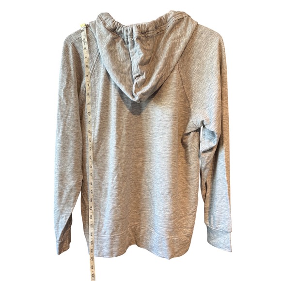 Staccato Womens Grey Henley Button Hoodie Sweatshirt Style 18492 Size Medium - Picture 3 of 7